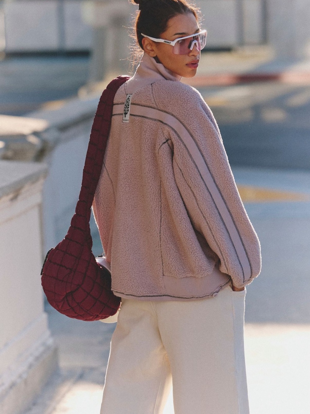 Free People Ready Set Rib Fleece Pullover - Picture 3 of 6